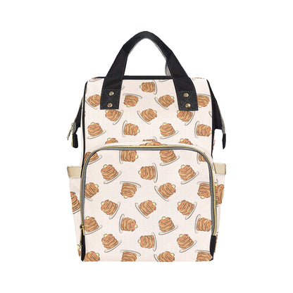 Pancake Pattern Print Design A01 Diaper Bag Backpack
