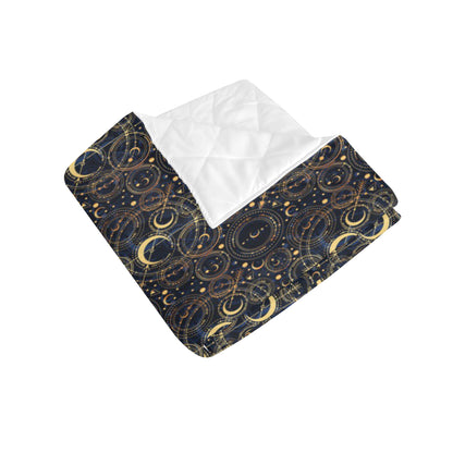 Celestial Pattern Print Design 04 Premium Quilt