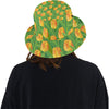 Tulip Orange Pattern Print Design TP07 Unisex Bucket Hat