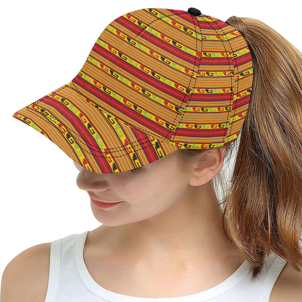 Mexican Blanket Ornament Print Pattern Snapback Cap