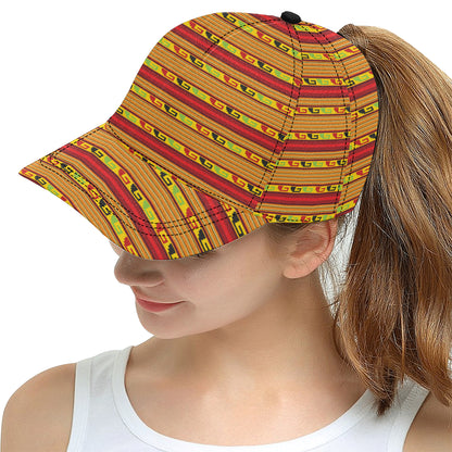 Mexican Blanket Ornament Print Pattern Snapback Cap