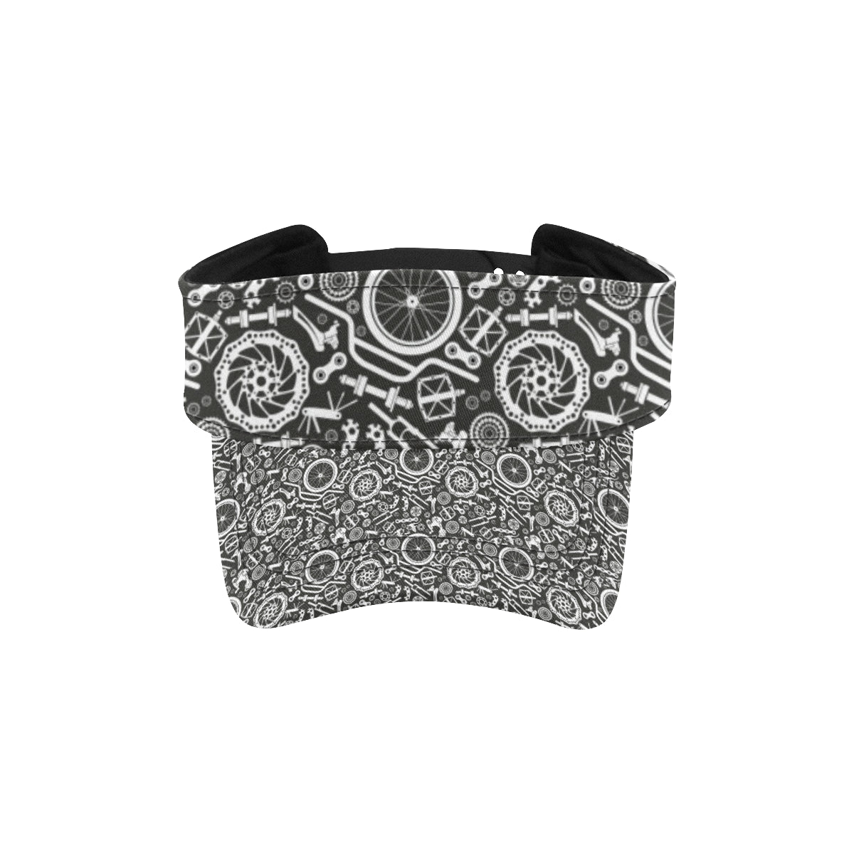 Bicycle Tools Pattern Print Design 02 Unisex Sun Visor