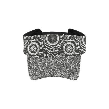 Bicycle Tools Pattern Print Design 02 Unisex Sun Visor