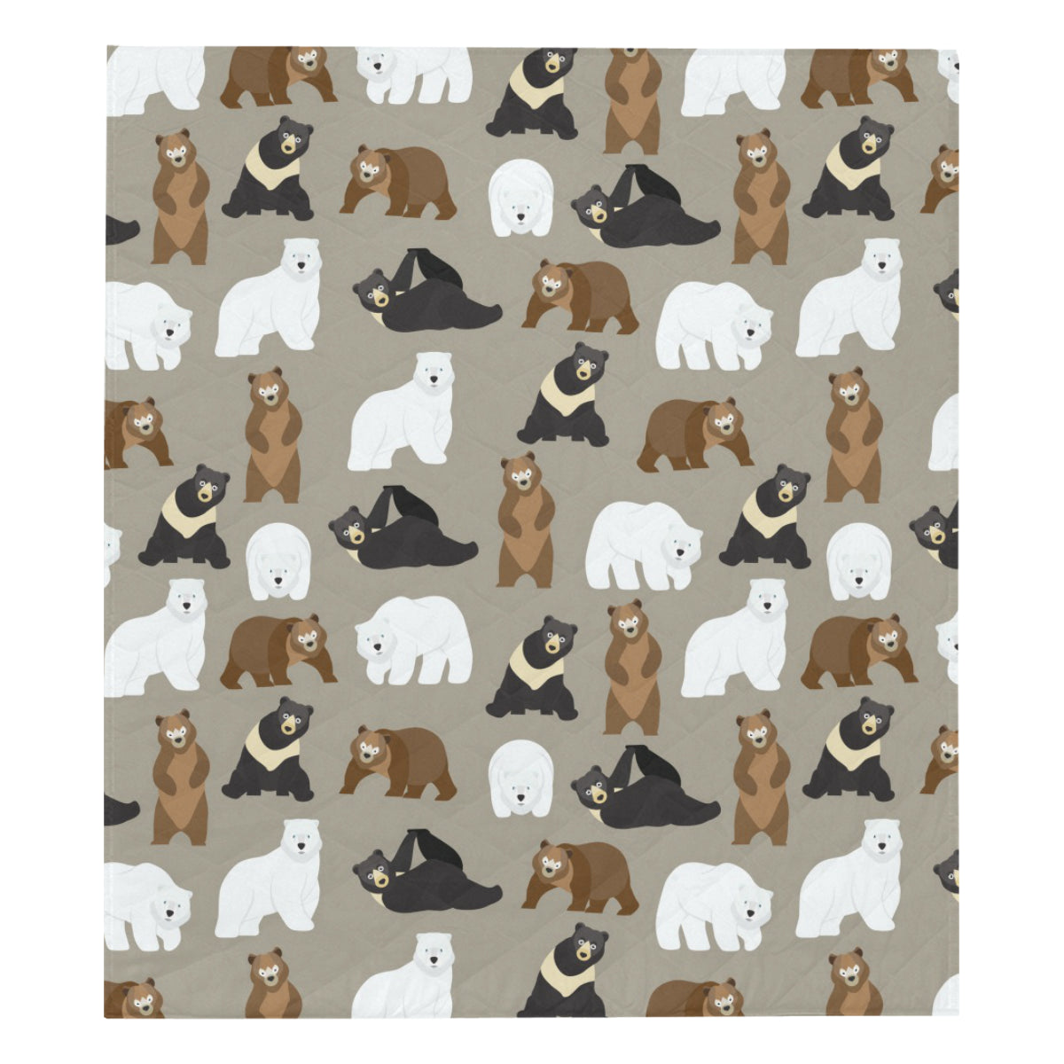 Bear Pattern Print Design BE03 Premium Quilt