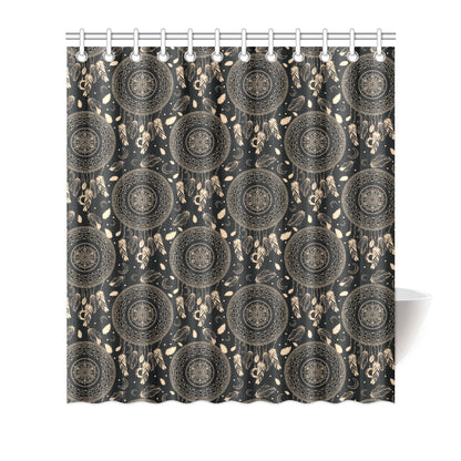 Dream Catcher Mandala Boho Moon Shower Curtain