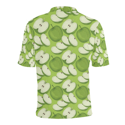 Apple Pattern Print Design AP010 Men Polo Shirt