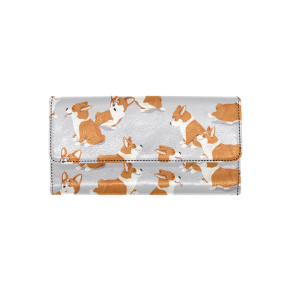 Pembroke Welsh Corgis Pattern Print Design A04 Women's Trifold Wallet