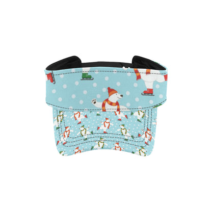 Polar Bear Pattern Print Design PB07 Unisex Sun Visor