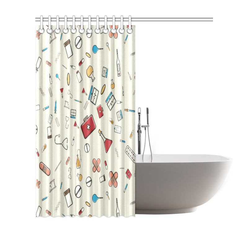 Nurse Pattern Print Design A04 Shower Curtain