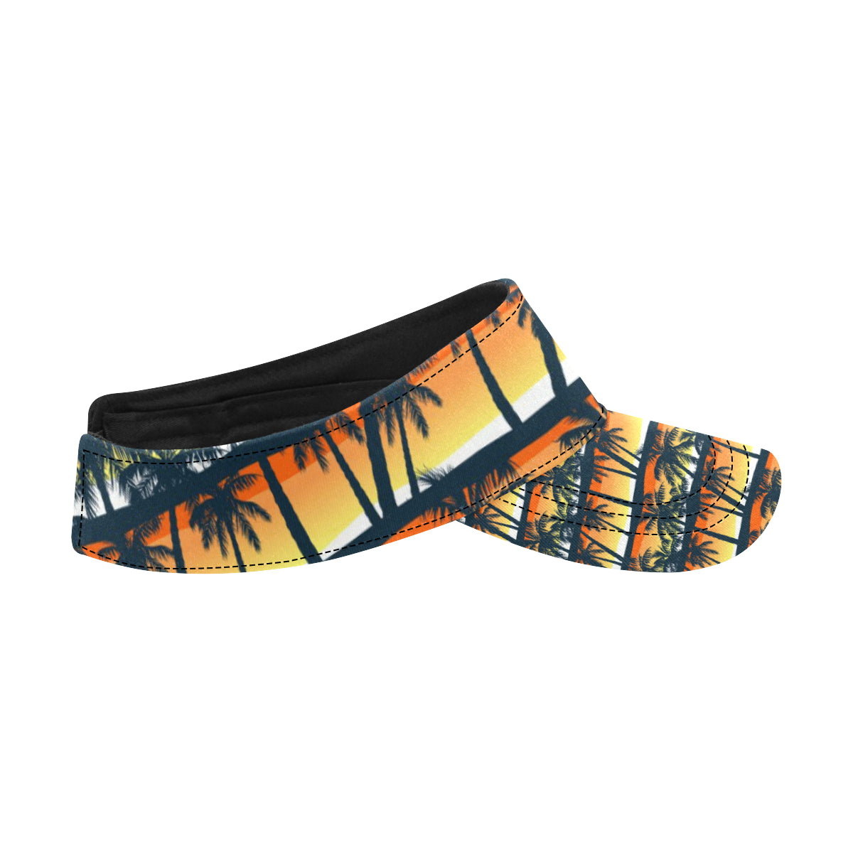 Palm Tree Pattern Print Design PT011 Unisex Sun Visor