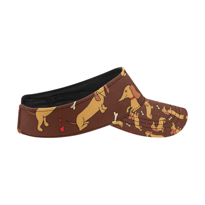 Dachshund Happy Print Pattern Unisex Sun Visor