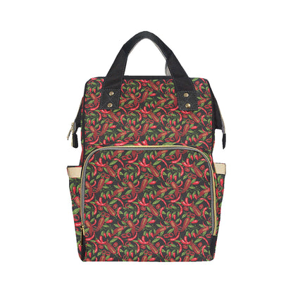 Chilli Pepper Pattern Print Design 02 Diaper Bag Backpack