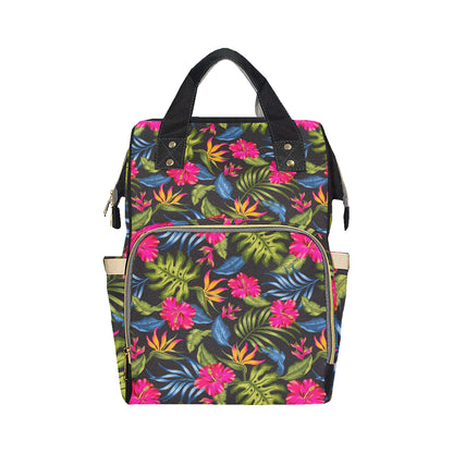 Bird Of Paradise Pattern Print Design BOP014 Diaper Bag Backpack