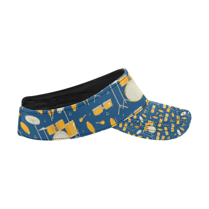 Drum Set Pattern Print Design 03 Unisex Sun Visor