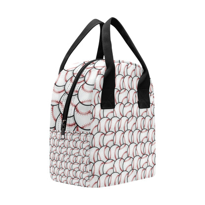 Baseball Pattern Insulated Lunch Bag