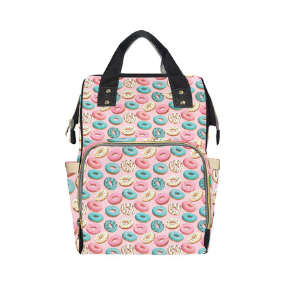 Donut Pattern Print Design DN06 Diaper Bag Backpack