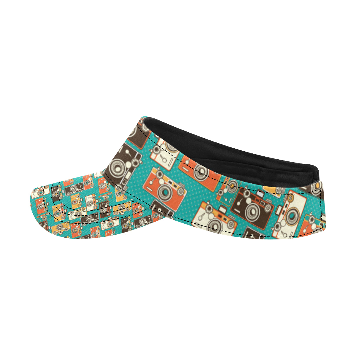 Camera Pattern Print Design 02 Unisex Sun Visor