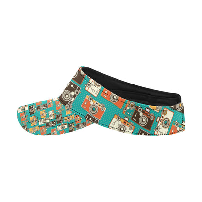 Camera Pattern Print Design 02 Unisex Sun Visor