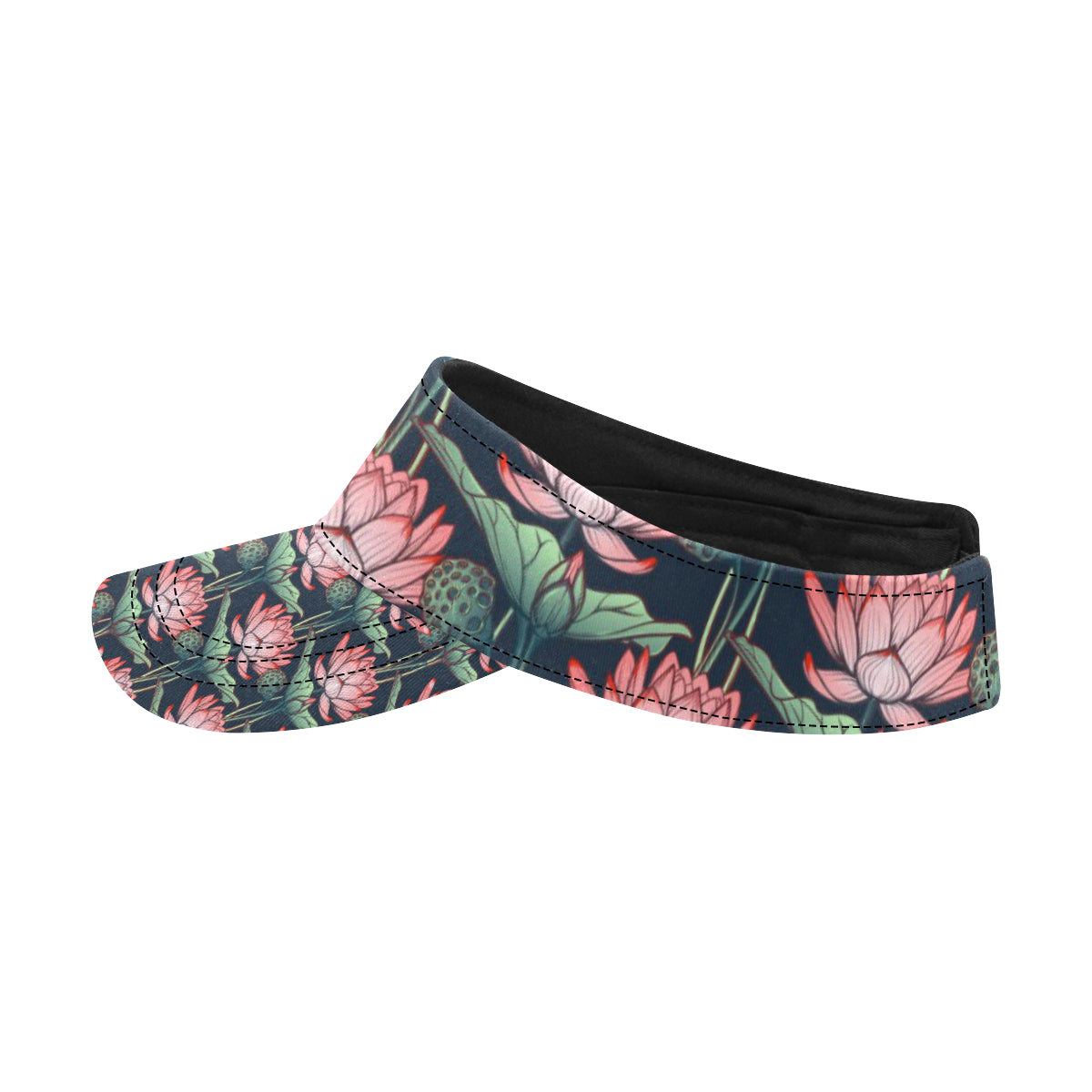 Water Lily Pattern Print Design WL03 Unisex Sun Visor