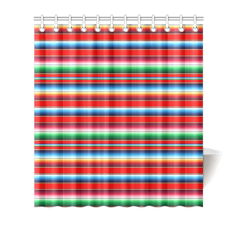 Serape Print Shower Curtain