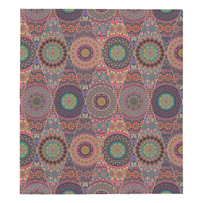 Bohemian Pattern Print Design 07 Premium Quilt