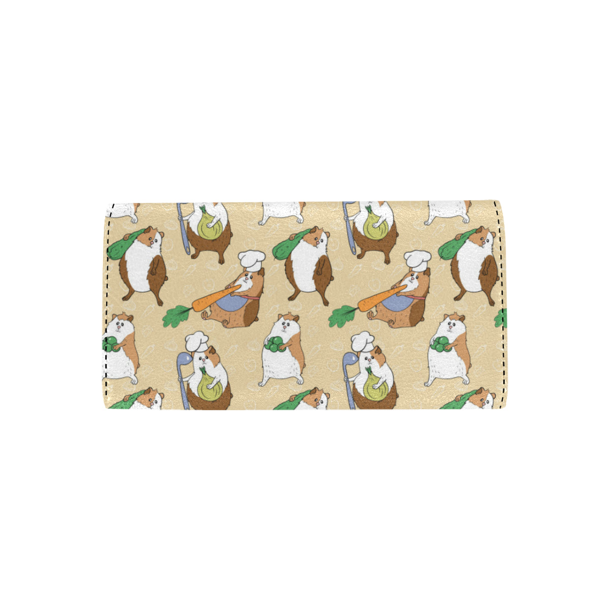 Guinea Pig Pattern Print Design 03 Women's Trifold Wallet
