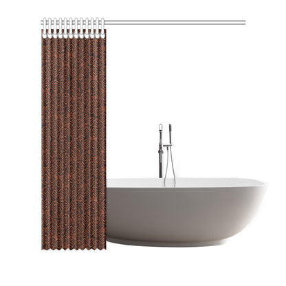 Aboriginal Pattern Print Design 02 Shower Curtain