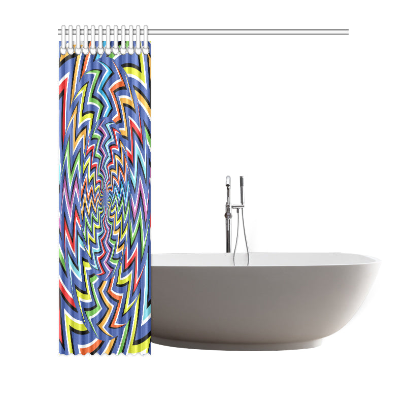 Optical illusion Pattern Print Design A02 Shower Curtain