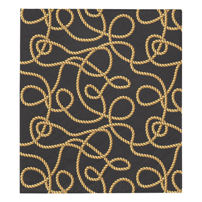 Rope Pattern Print Design A04 Premium Quilt