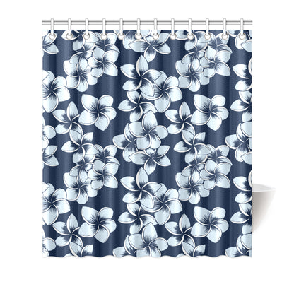 Plumeria Pattern Print Design A02 Shower Curtain