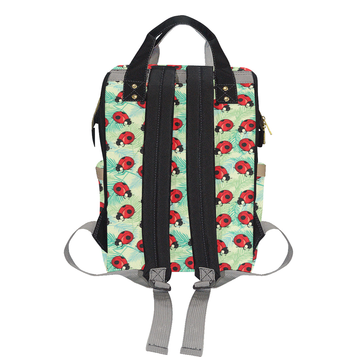 Ladybug Cute Print Pattern Diaper Bag Backpack