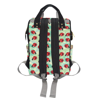 Ladybug Cute Print Pattern Diaper Bag Backpack