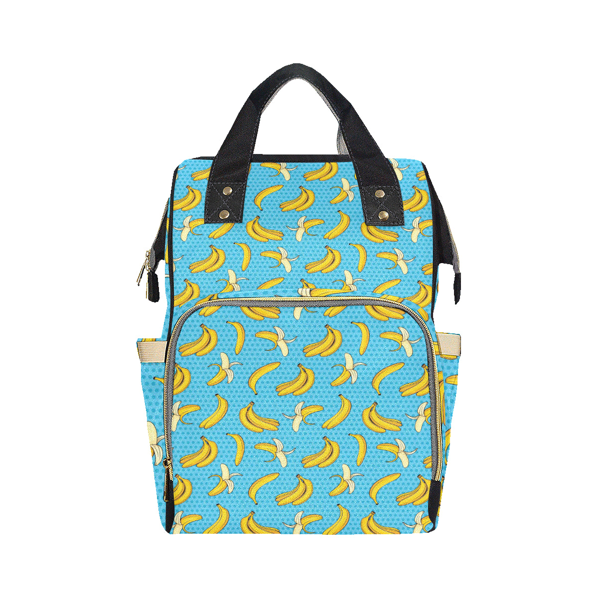 Banana Pattern Print Design BA08 Diaper Bag Backpack