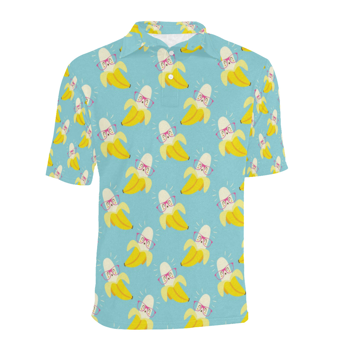Banana Pattern Print Design BA07 Men Polo Shirt