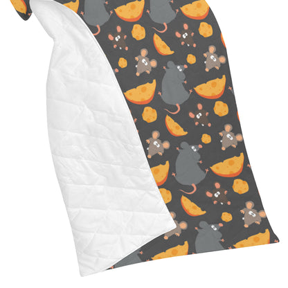 Rat Pattern Print Design 04 Premium Quilt