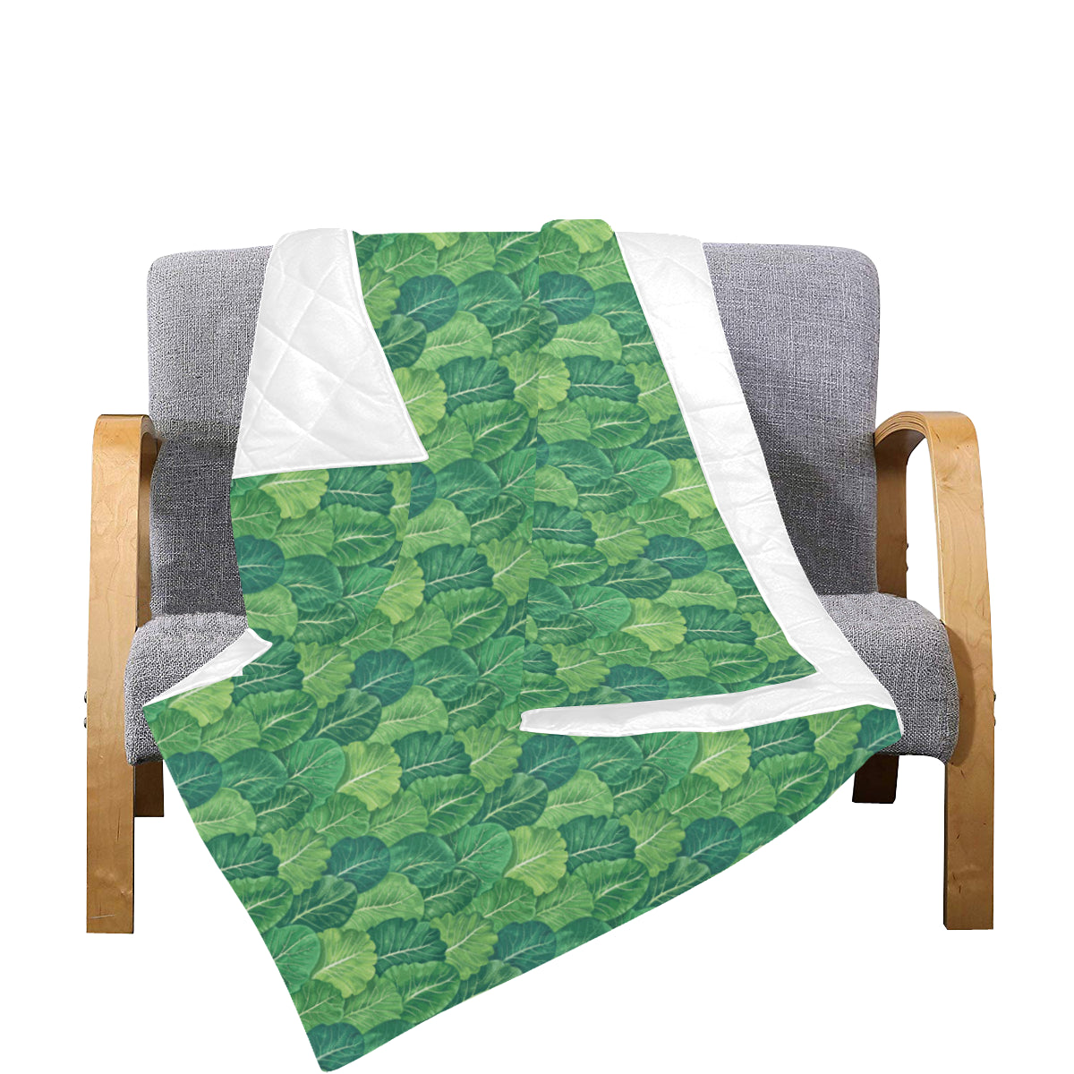 Cabbage Pattern Print Design 02 Premium Quilt
