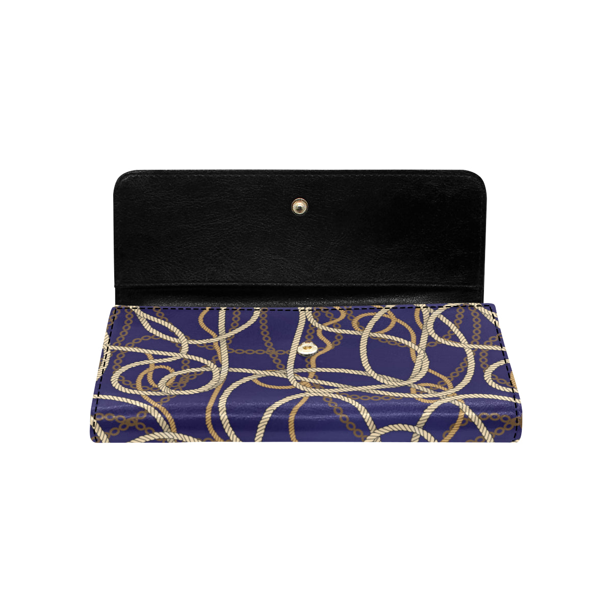 Rope Pattern Print Design A01 Women's Trifold Wallet