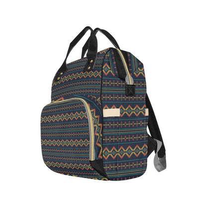 Southwest American Design Themed Print Diaper Bag Backpack