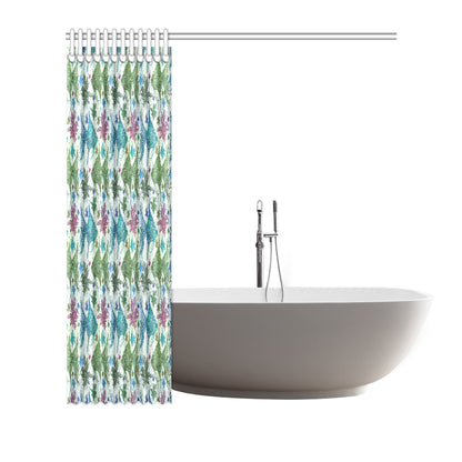 Angelfish Tribal Pattern Print Design 01 Shower Curtain