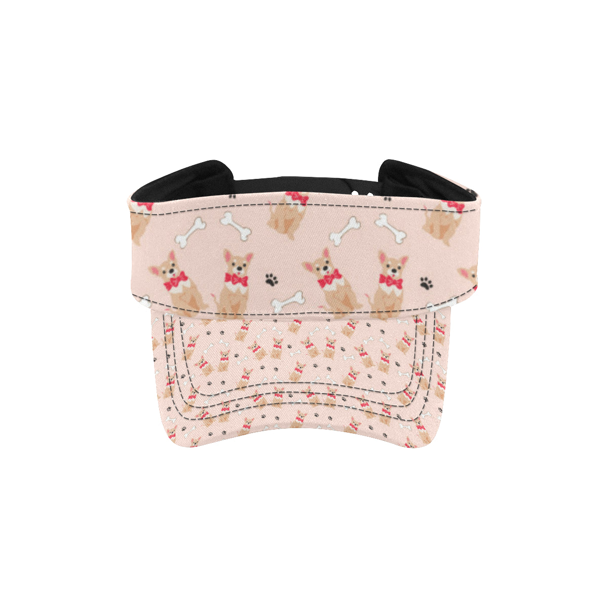 Chihuahua Pattern Print Design 04 Unisex Sun Visor