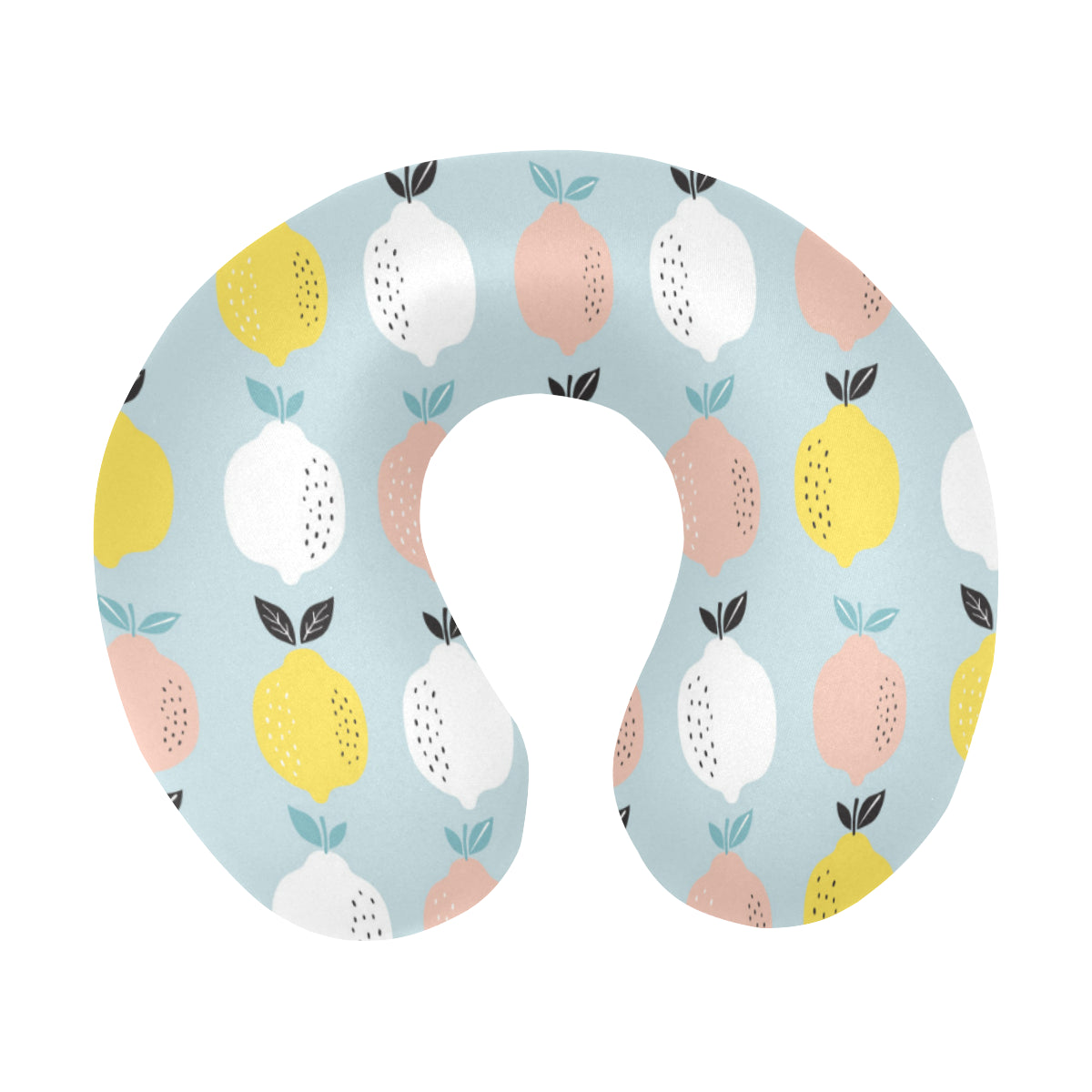 Citrus  Pattern Print Design 03 U-Shaped Travel Neck Pillow