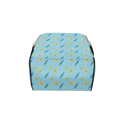 Kayak Pattern Print Design 04 Diaper Bag Backpack