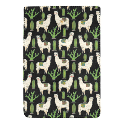 Llama Cactus Pattern Print Design 011 Women's Trifold Wallet