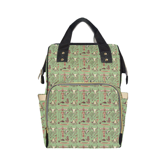 Native Indian Themed Design Print Diaper Bag Backpack
