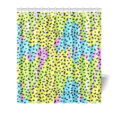 90s Pattern Print Design 2 Shower Curtain