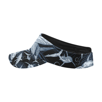 Shark Print Pattern Unisex Sun Visor
