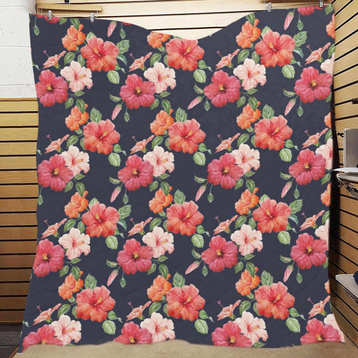 Tropical Flower Pattern Print Design TF020 Premium Quilt