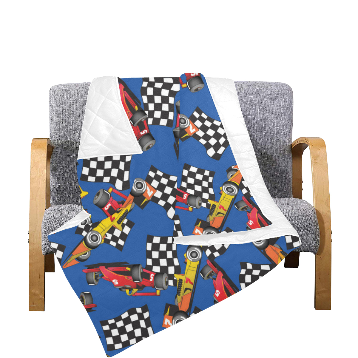 Racing Pattern Print Design A01 Premium Quilt