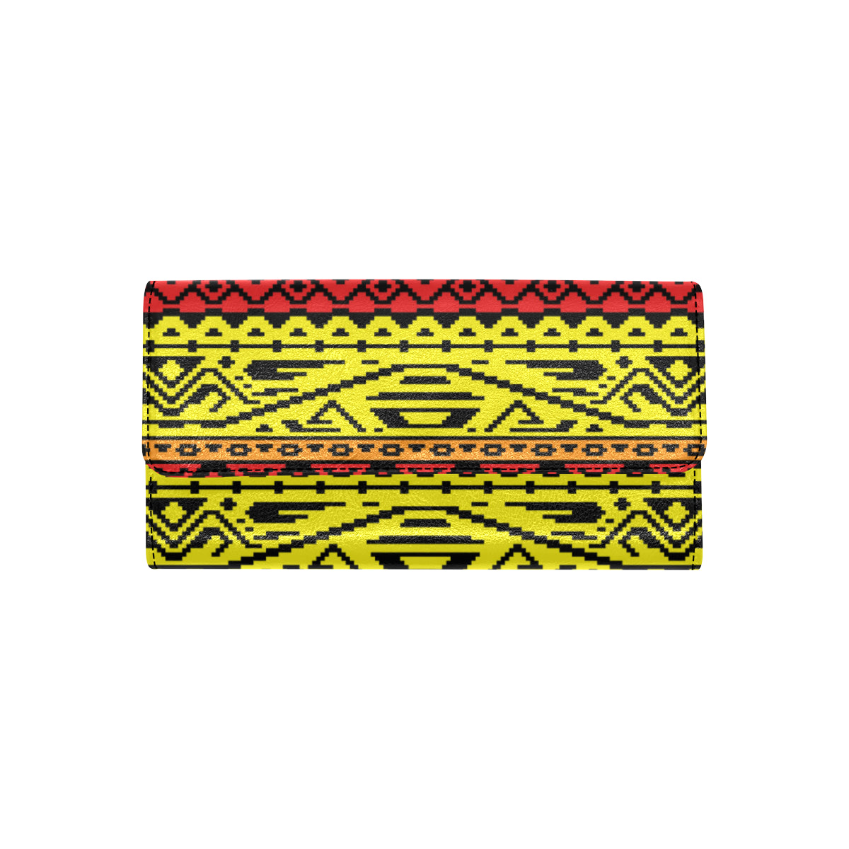 Rastafarian Pattern Print Design A02 Women's Trifold Wallet