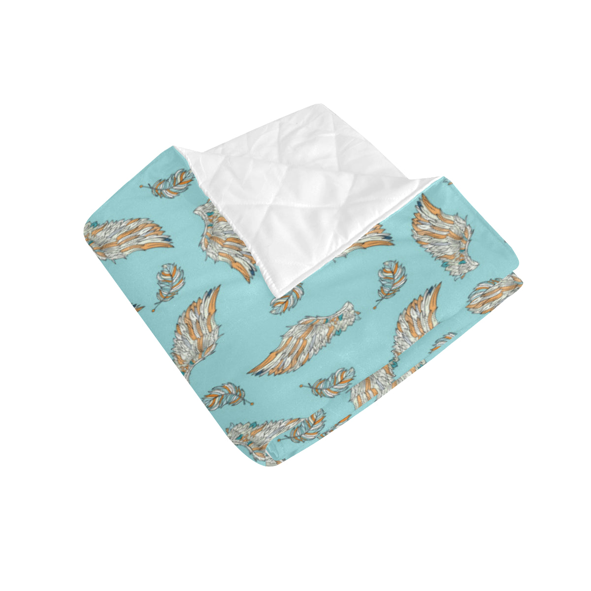 Angel Wings Pattern Print Design 03 Premium Quilt